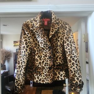 Women's leopard Blazer